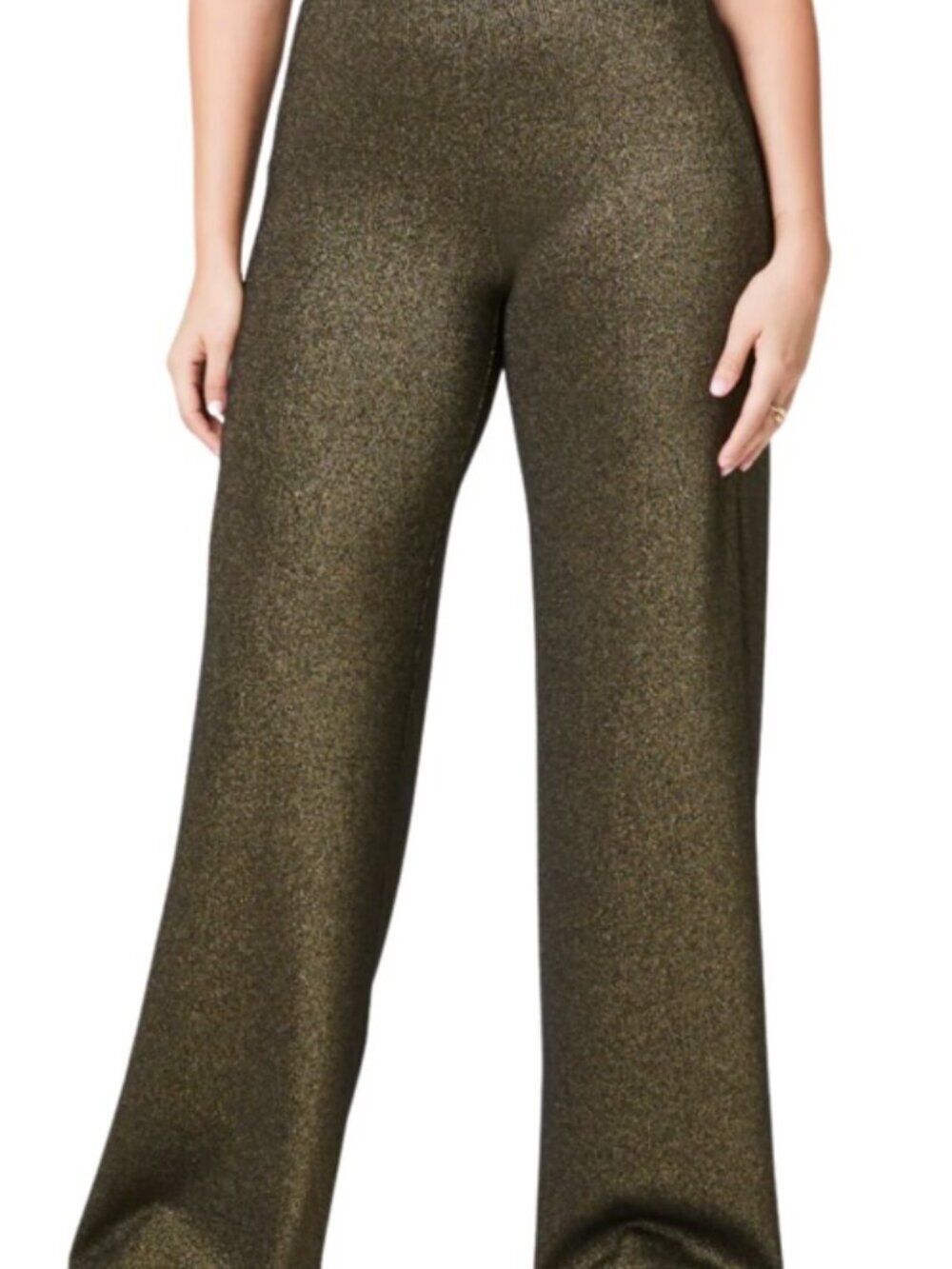 NWOT SPANX AirEssentials Slim Flare Pants with Shimmer Size Small